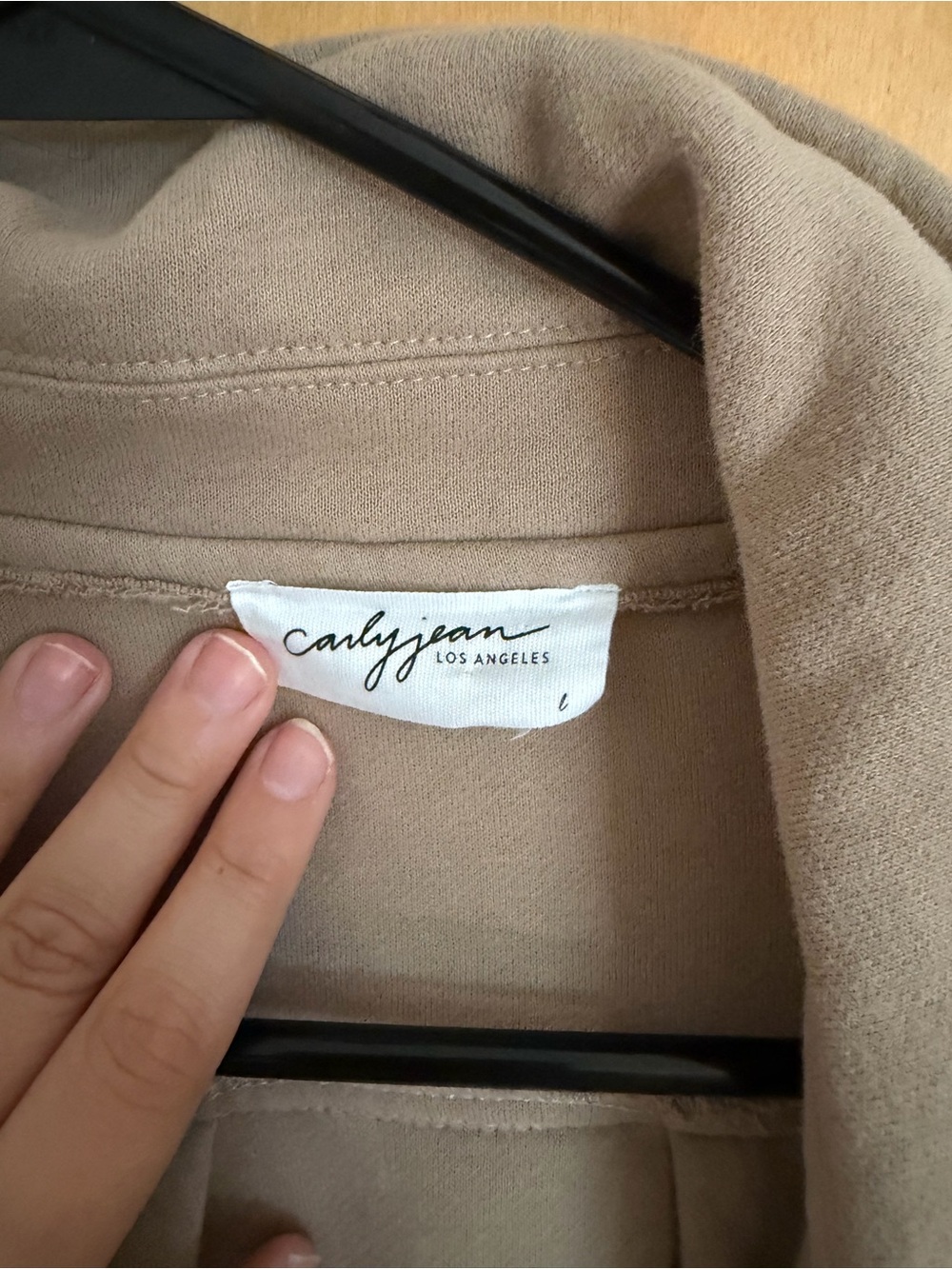 Carly Jean Los Angeles Women's Tan Jacket